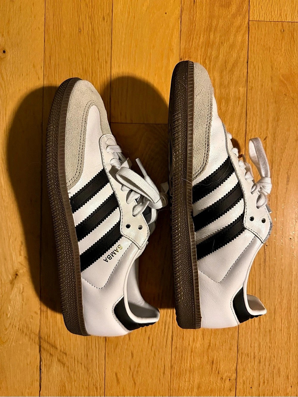 adidas Samba OG Cloud White Core Black Sneakers in White & Black